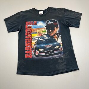 Competitors View NASCAR Dale Earnhardt T-Shirt Mens Large Black Vintage Graphic